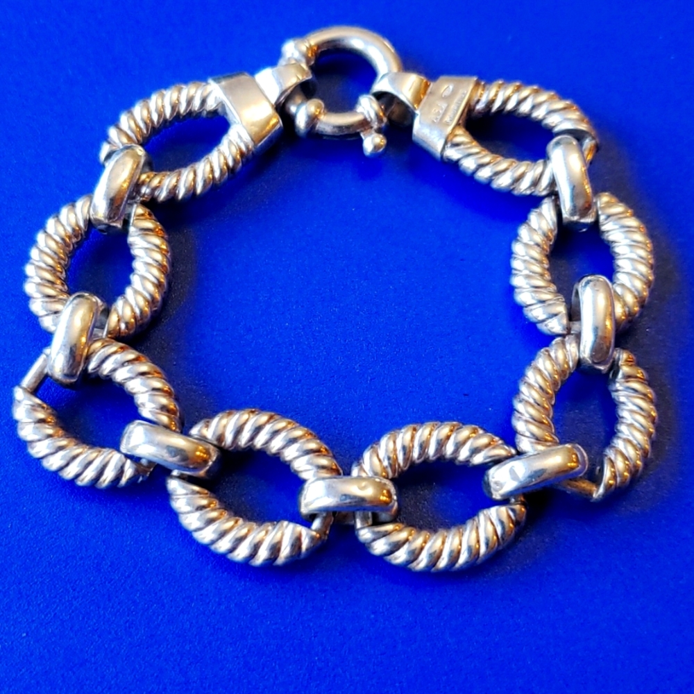 Sterling Cable Link Bracelet